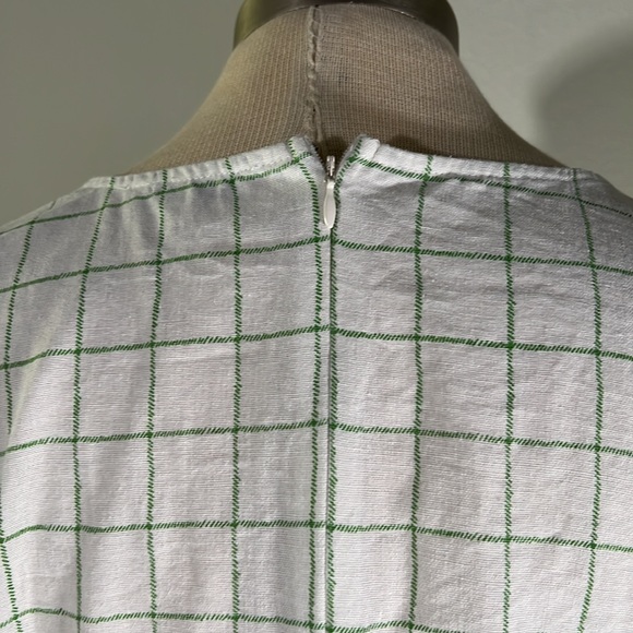 Noon River Plaid Blouse with Belt - Picture 5 of 7